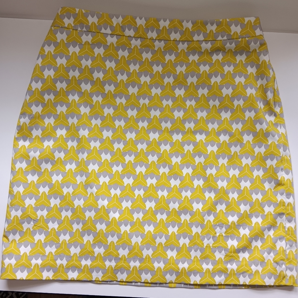 Banana Republic Skirt Milly Collection Chili Powder Green Print - Picture 1 of 10